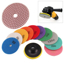 11X Diamond Polishing Pads 4" Grinding Disc For Marble Concrete