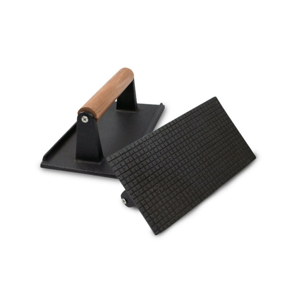 Cast Iron Bacon Steak Meat Press Grill BBQ Cooking Weight Kitchen Barbeque Hot