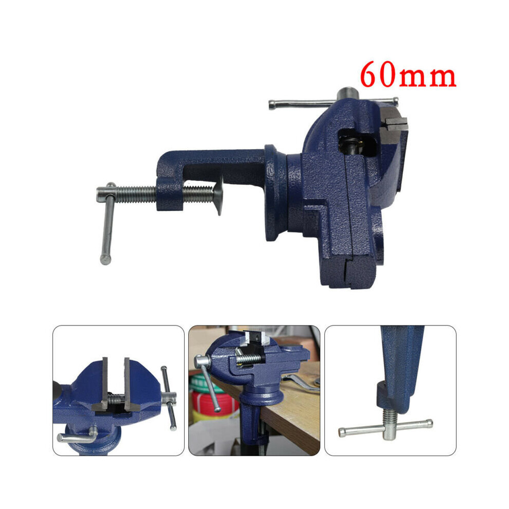 Heavy Vice Vise Swivel Base Workshop Clamp Jaw Work Bench Table