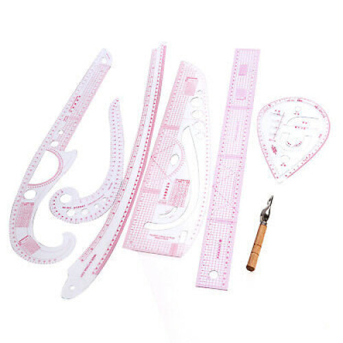 7pcs Sew French Curve Metric Ruler Multifunction Sewing Dressmaking