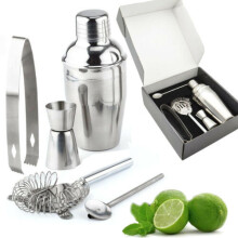 5pc Manhattan Stainless Steel Cocktail Shaker Set