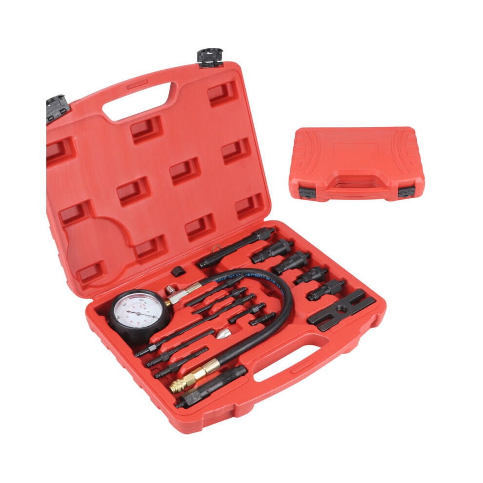 17 Pcs Diesel Engine Compression Tester Set Automotive Compressor 613310284680