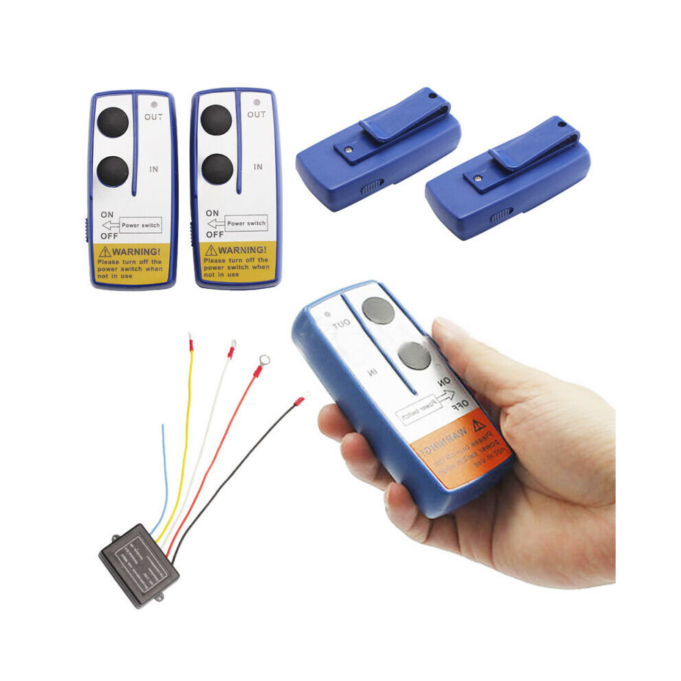 New Wireless Winch Remote Control Twin Handset 12V Volt 