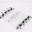 30 perchas de metal con pinza 5