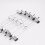 30 perchas de metal con pinza 3