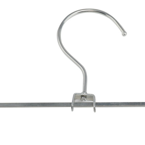 20X Metal Clip Coat Hangers Clothes Closet Pant Trousers Skirt Rack on