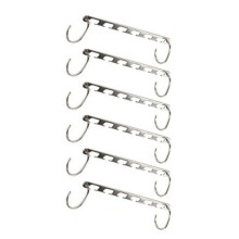 Set of 10 Metal Magic Clothes Closet Hangers Coat Clothing Organizer Space Saver