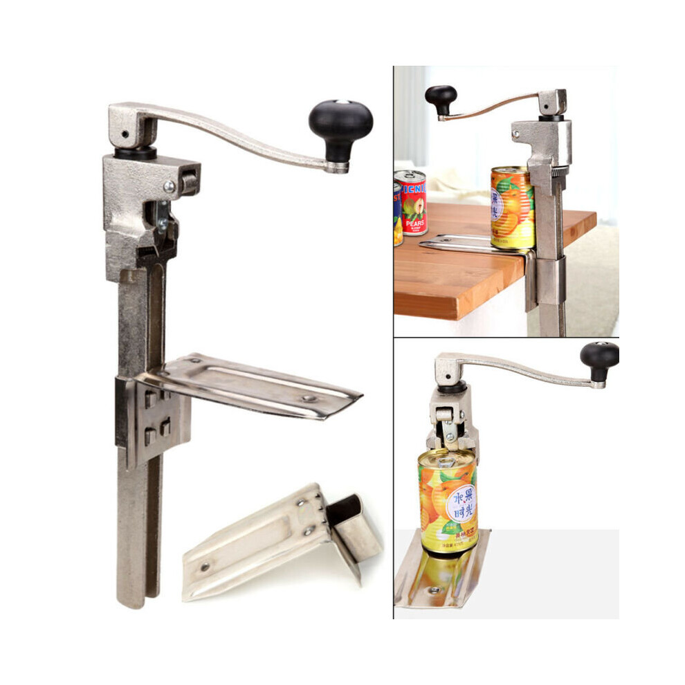 Professional Stainless Steel Large Heavy-Duty Catering Can Opener, Bench-Top, Opens Cans Up to 34 cm