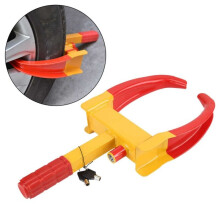 SERIOUSLEY HEAVY DUTY, 3 KEY LOCK CARAVAN CAR TRAILER SECURITY WHEEL CLAMP