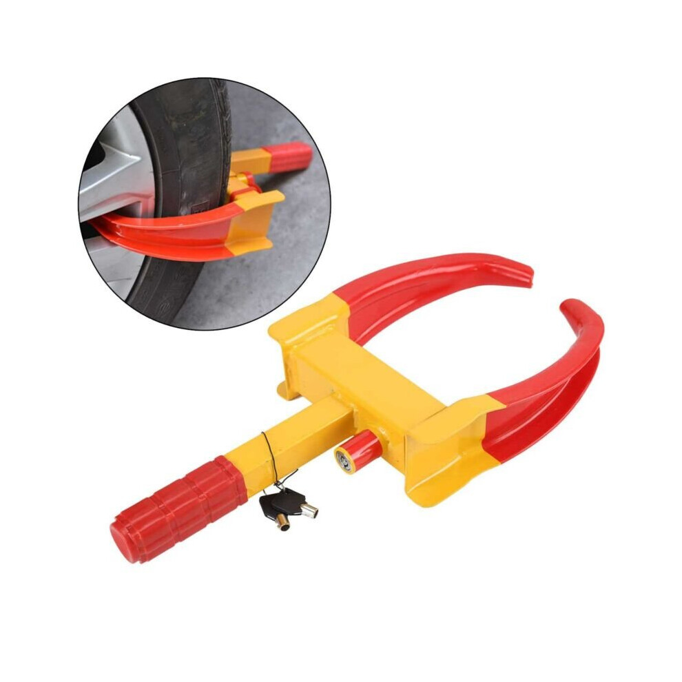 SERIOUSLEY HEAVY DUTY, 3 KEY LOCK CARAVAN CAR TRAILER SECURITY WHEEL CLAMP