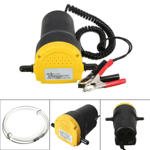60W 12V Electric Oil Transfer Pump & Extractor - Diesel/Engine Oil - For Cars, Motorcycles, Vans, Quads (Not for Petrol)