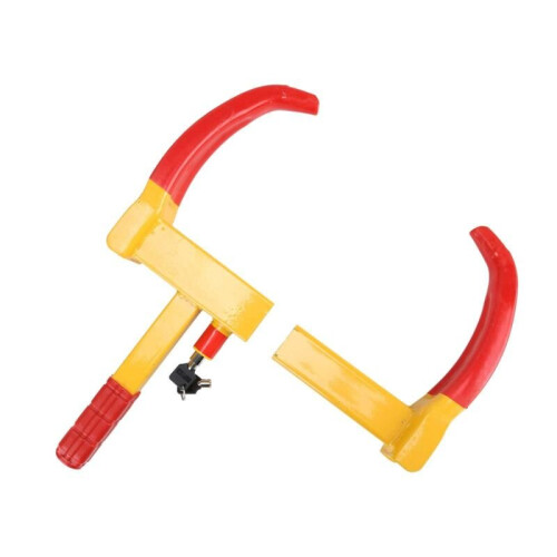 SERIOUSLEY HEAVY DUTY, 3 KEY LOCK CARAVAN CAR TRAILER SECURITY WHEEL CLAMP 2