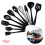 10PcsSilicone Cooking Utensils Sets Non-sticks Spatula Turner Tools UK 1