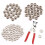 Pack of 100pc Prong Pliers Ring Press Studs Snap Popper Fasteners 9.5mm DIY Tool 1