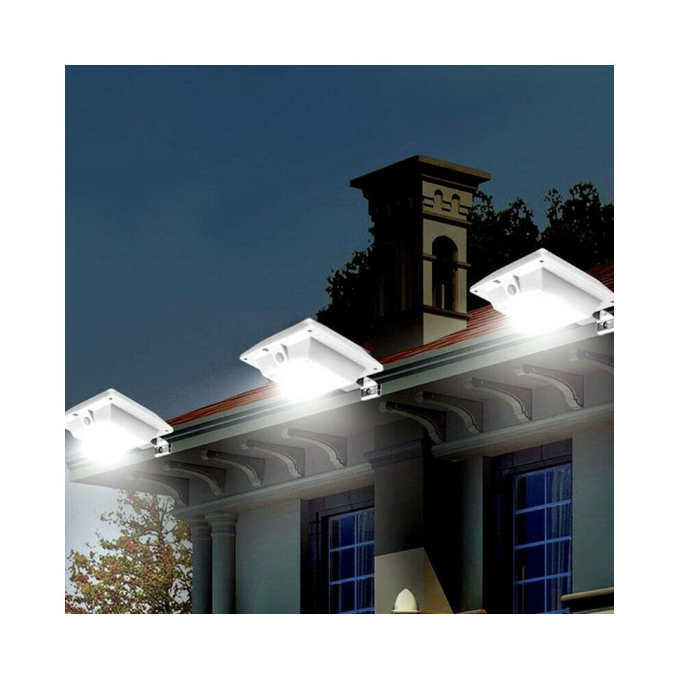 LED Sensor Light Solar Power Outdoor Garden Patio Gutter Wall Lamp