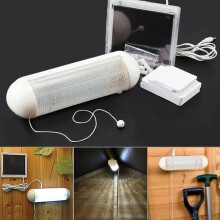 10 Led Solar Powered Light Rechargeable Garage Shed Light Garden Outdoor Camping