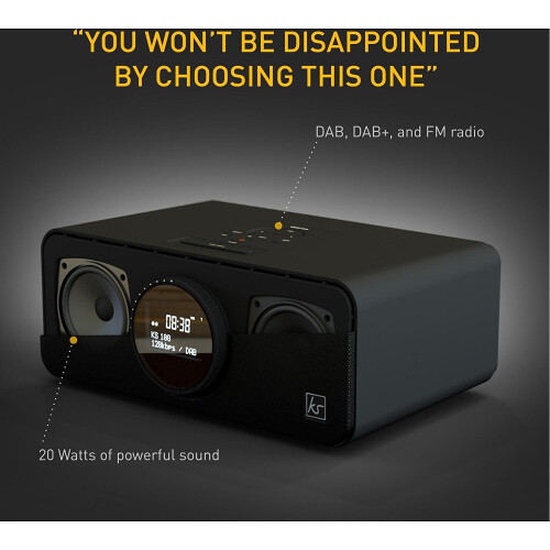 KitSound KitSound Boom DAB/FM/Bluetooth Radio Speaker Alarm USB Aux Mains 1