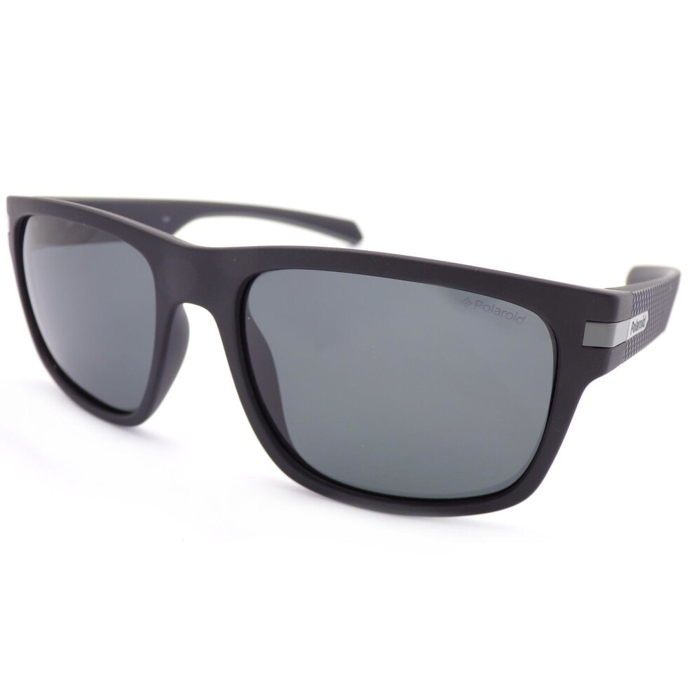POLAROID polarized Matte Black Sunglasses/ Dark Grey Polar Lenses PLD2066 003