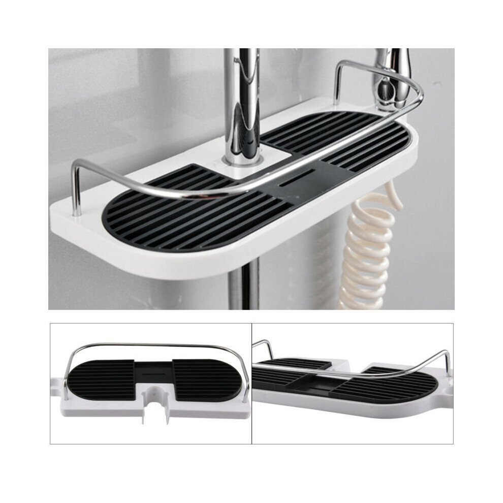 Bathroom Shelf Shower Pole Storage Caddy Rack Organiser Tray Holder Accessory UK