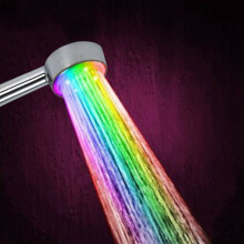 AUTOMATIC 7 COLOUR CHANGING LED BATHROOM SHOWER WATER HOME  BATHROOM