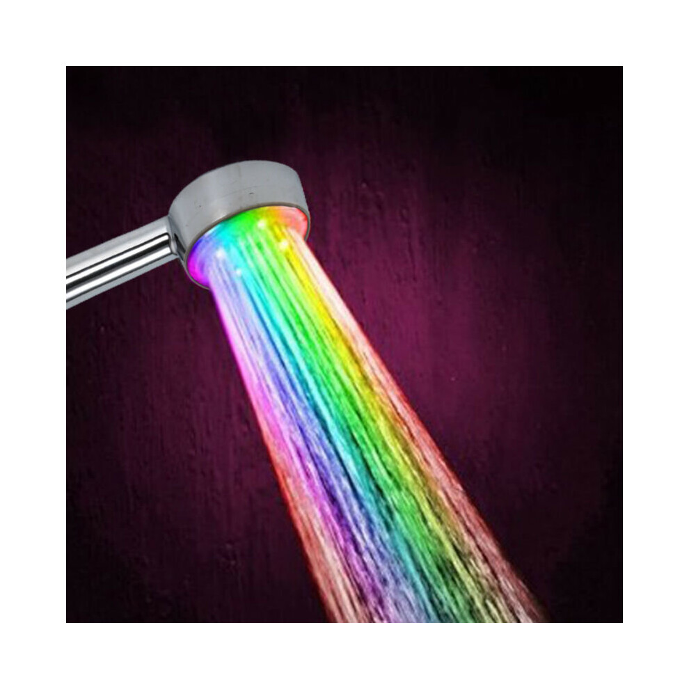 AUTOMATIC 7 COLOUR CHANGING LED BATHROOM SHOWER WATER HOME  BATHROOM