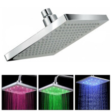 High Quality Chrome 8" LED Colour Changing Shower Head 12" Bathroom