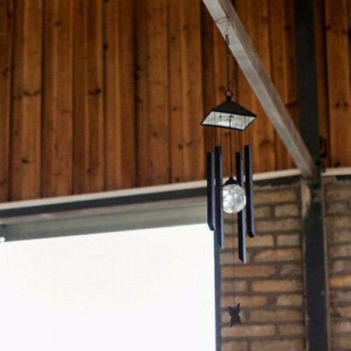 Remarkable Wind Chimes Solar Powered Colour Changing Led Light Garden Windchimes 1