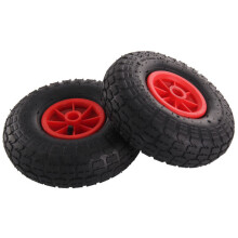 2 x 10" pneumatic wheels 20mm centre hub for barrow cart heavy duty