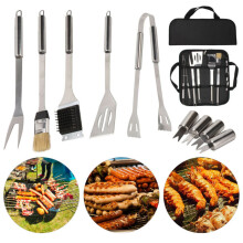 9 PCS Stainless Steel BBQ Barbecue Set Outdoor Cooking Grill Tools Kit