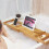 Extendable Natural Bamboo Bathtub Rack 2