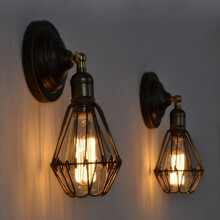 E27 Vintage Industrial Retro Wall Lights Fittings Indoor Sconce iron
