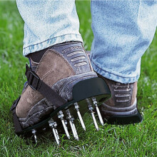 UK 29x 13cm Spikes Pair Lawn Garden Grass Aerator Aerating Sandals Shoes