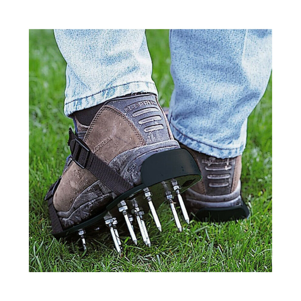 UK 29x 13cm Spikes Pair Lawn Garden Grass Aerator Aerating Sandals Shoes