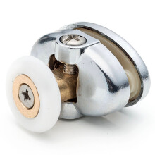 (23mm, Zinc Alloy) 2 x Single Top Butterfly Shower Door Rollers/Runners 23mm or 25mm Wheel Diameter L077-1/L077-2