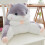 Cute Lounger Back Pillow Bed Rest Support Bed Office Home Seat Backrest Cushion 1