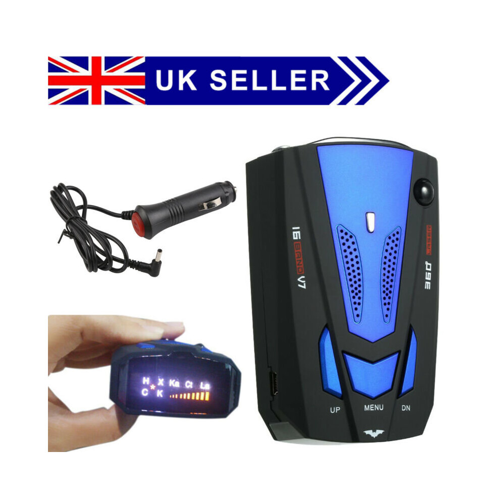 360 Degree Car Speed Radar 16 Band V7 Gps Police Safe Detector Voice Alert Laser 714131821990