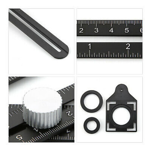 Universal Alumium Alloy Angularizer Ruler Multi Angle Measuring Template Tool UK 2