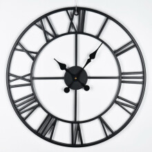 XL 60cm Roman Numeral Clock | Skeleton Wall Clock