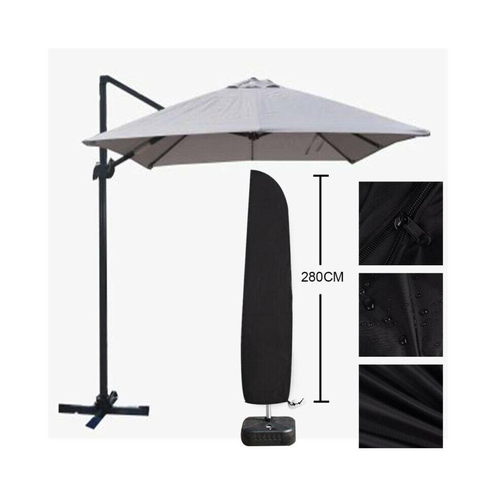 Large Waterproof Parasol Banana Umbrella Cover Outdoor Garden Cantilever Shields