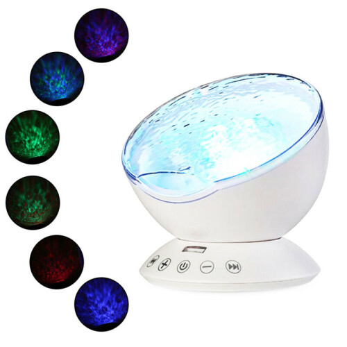 LED Ocean Wave Light Projector With Built-In Mini Speaker 1