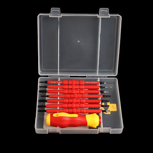 Electricians Screwdriver Set Tool Electrical Fully Insulated 7Pcs with Kit Case 2