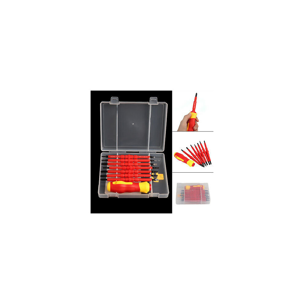 Electricians Screwdriver Set Tool Electrical Fully Insulated 7Pcs With Kit Case 701160644164