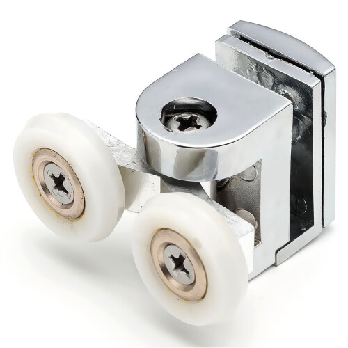 2 x Twin Top Shower Door Rollers/Runners/Wheels 22mm Wheel Diameter B3 1