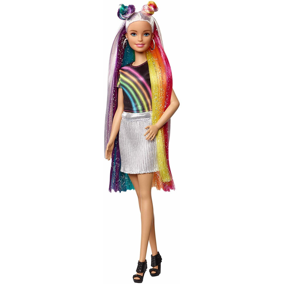 Barbie FXN96 Rainbow Sparkle Hair Doll