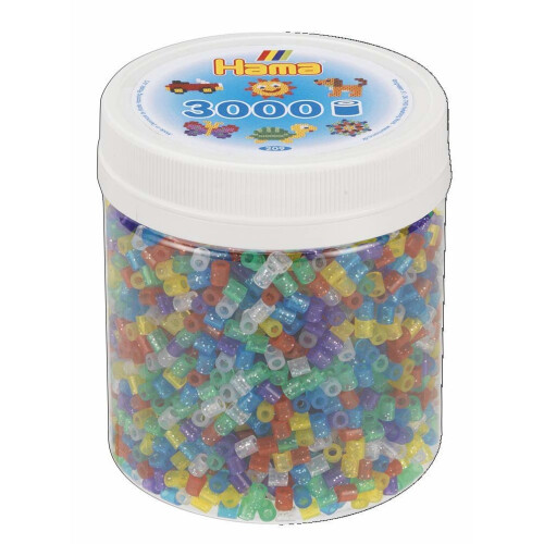 Hama Beads Hama 3,000 Midi Beads - Glitter Mix Mosaic, One Size