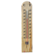 Shedmates Outdoor Wooden Thermometer - Celsius And Fahrenheit