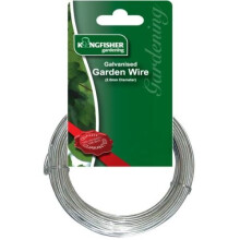 2Mm X 10M Fil de fer galvanisé argenté pour clôture de jardin, extérieur