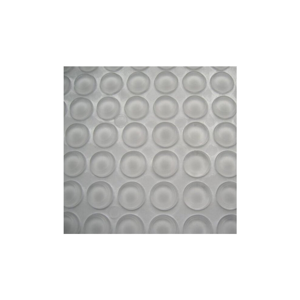 100 Clear Silicone Dots Rubber Feet Door Pad Bumper Damper Self Adhesive 10*3mm