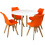 Charles Jacobs (Orange) 5pc Charles Jacobs Beech Dining Set 1