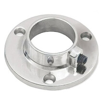 Chrome 25mm Round Tube Pipe Clamp Holder for Hanging Garment Rail Pipe